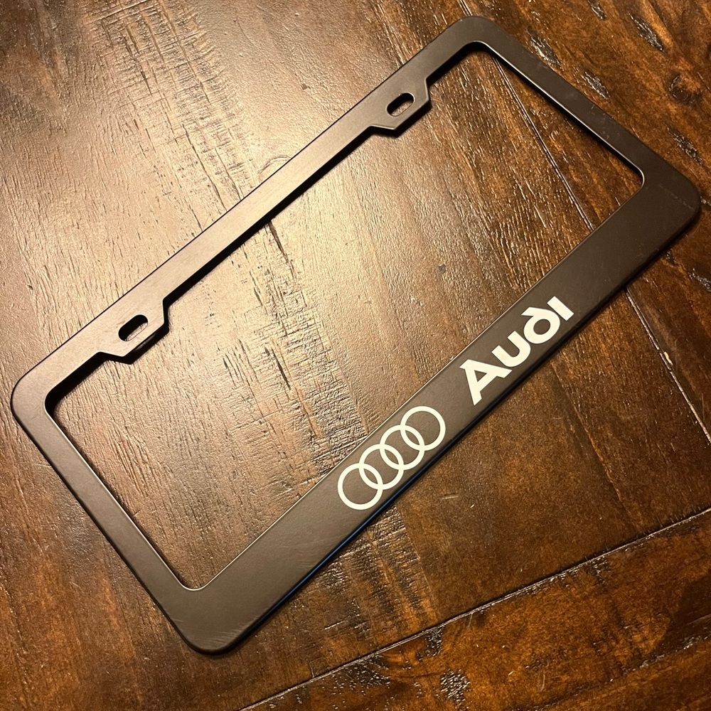 Audi Black License Plate Frame